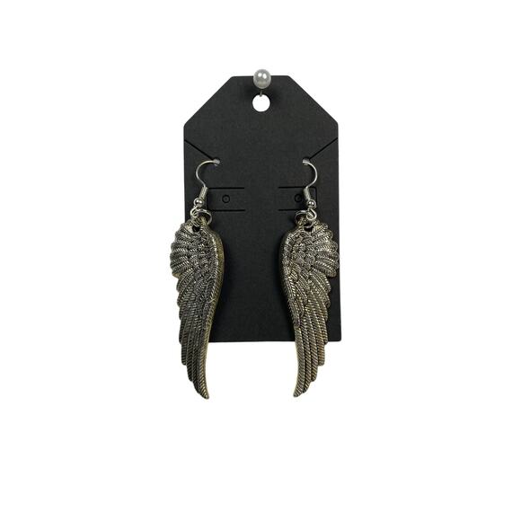 NWOT - Unbranded Angel Wing Earrings - Picture 1 of 1
